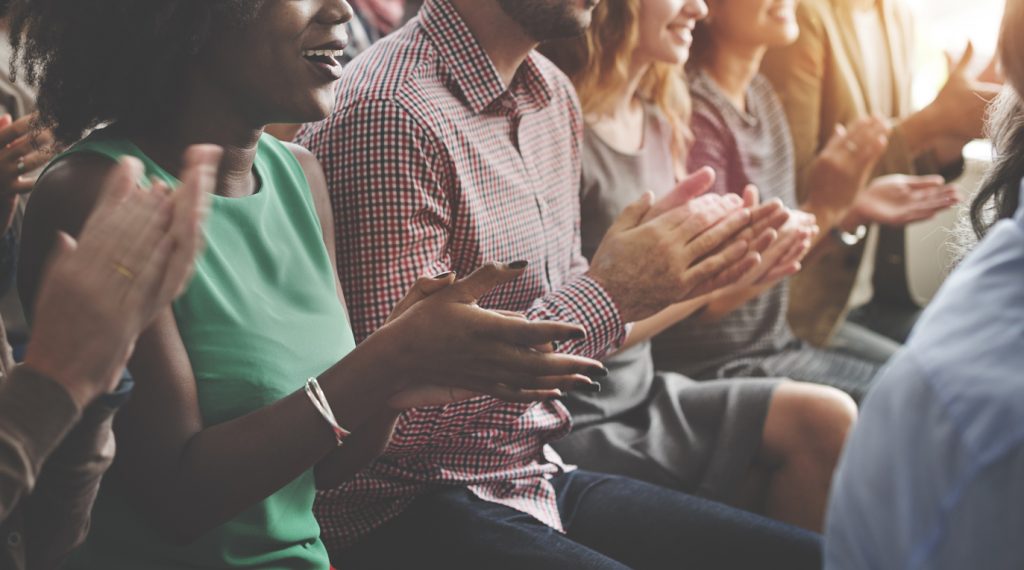 Built By She - Storytelling - Audience Applaud Clapping Happiness Appreciation For Story